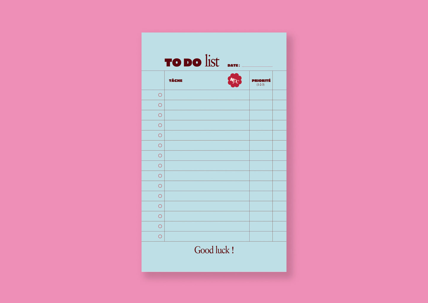 Bloc Notes « Your to do list »
