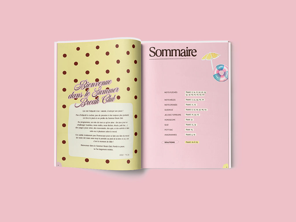 Cahier de vacances Summer