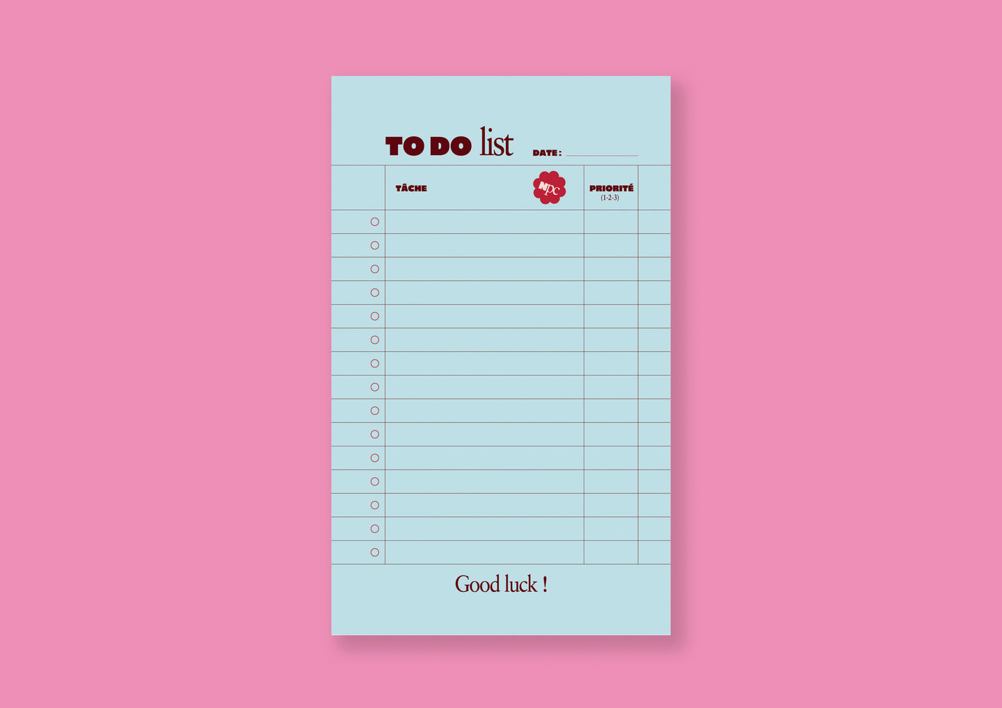Bloc Notes « Your to do list »